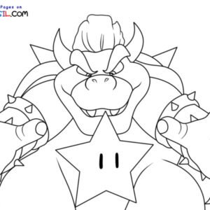 Mario Bowser Coloring Pages  Super mario coloring pages, Mario coloring  pages, Monster coloring pages
