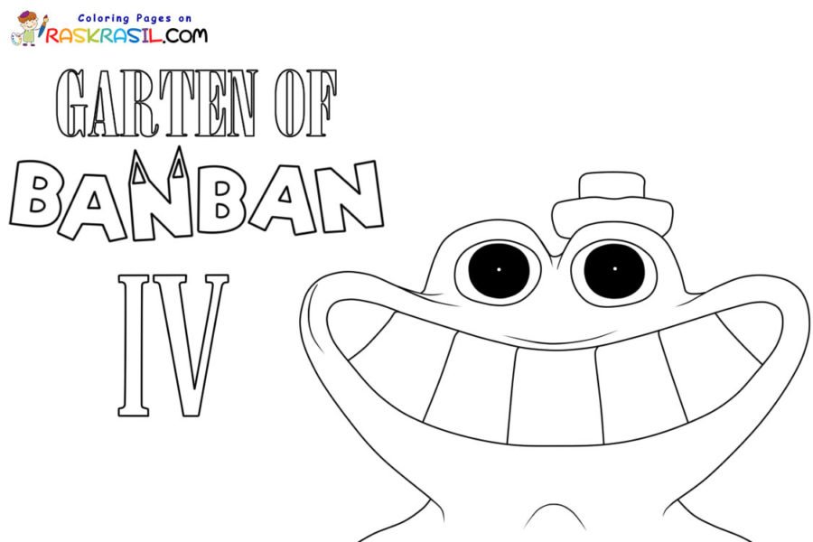 GARTEN OF BANBAN 4,NEW COLORING PAGES- HOW TO COLOR ALL THE NEW