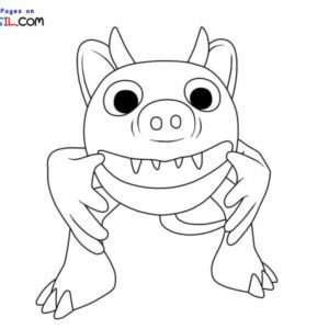 Garden of Banban Coloring Page PNG - Free Printable Coloring Pages