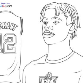 Ja Morant Coloring Pages Printable for Free Download