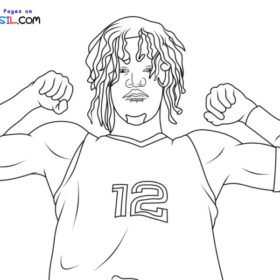 Ja Morant Coloring Pages Printable for Free Download