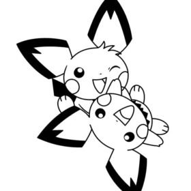 Pichu Coloring Pages Printable for Free Download