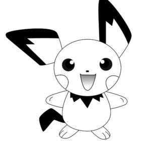 Pichu Coloring Pages Printable For Free Download