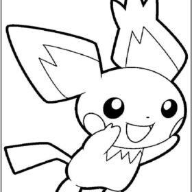 Pichu Coloring Pages Printable for Free Download