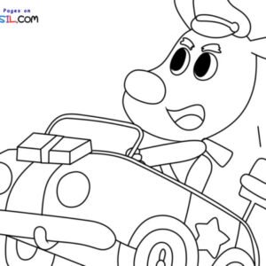 Sheriff Labrador Coloring Pages Printable for Free Download