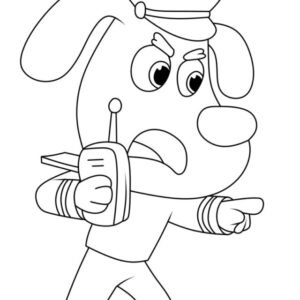 Sheriff Labrador Coloring Pages Printable for Free Download