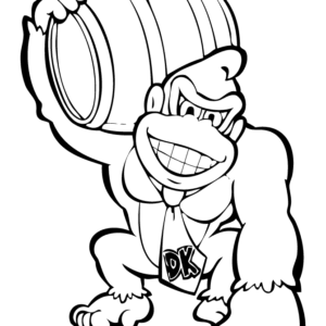 baby donkey kong coloring pages