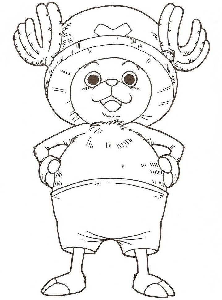 Tony Tony Chopper Coloring Pages Printable for Free Download