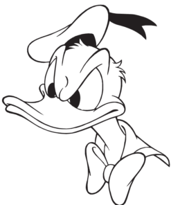 donald duck coloring pages