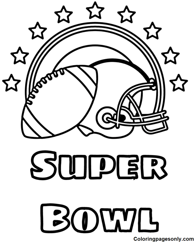 Super Bowl 2023 Coloring Pages Printable for Free Download