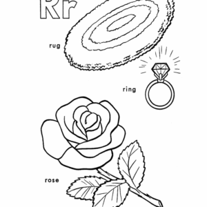 printable letter r coloring pages