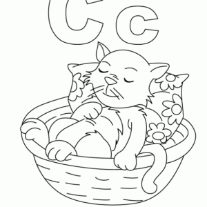 letter c coloring pages for toddlers