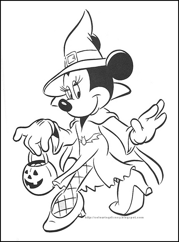 23+ Disney Halloween Coloring Pages