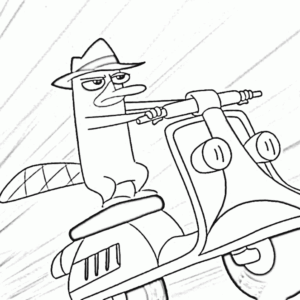 agent p coloring pages