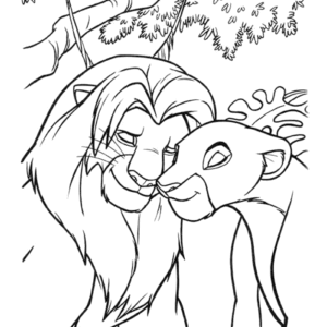 adult simba coloring pages