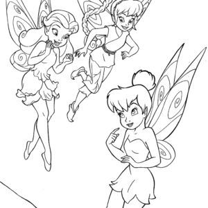 Tinker Bell Coloring Pages Printable for Free Download