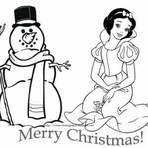 Disney Christmas Coloring Pages Printable for Free Download