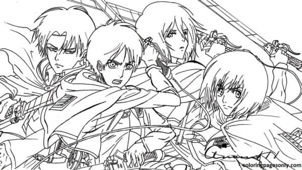 AOT Coloring Pages Printable for Free Download