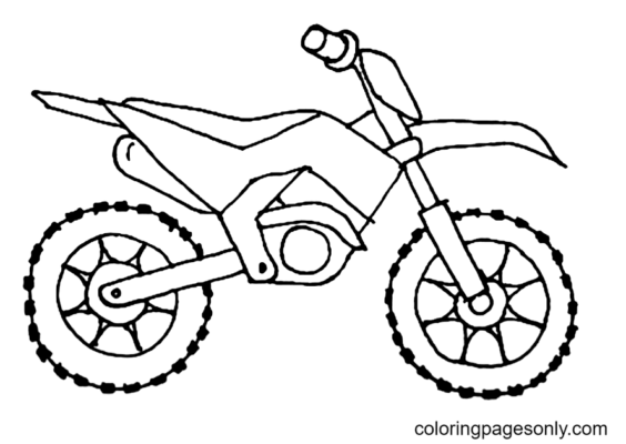 Dirt Bike Coloring Pages Printable for Free Download