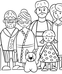 Family Coloring Pages Printable For Free Download