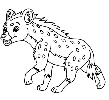 Hyena Coloring Pages Printable for Free Download