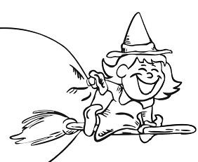 Halloween Witch Coloring Pages Printable for Free Download