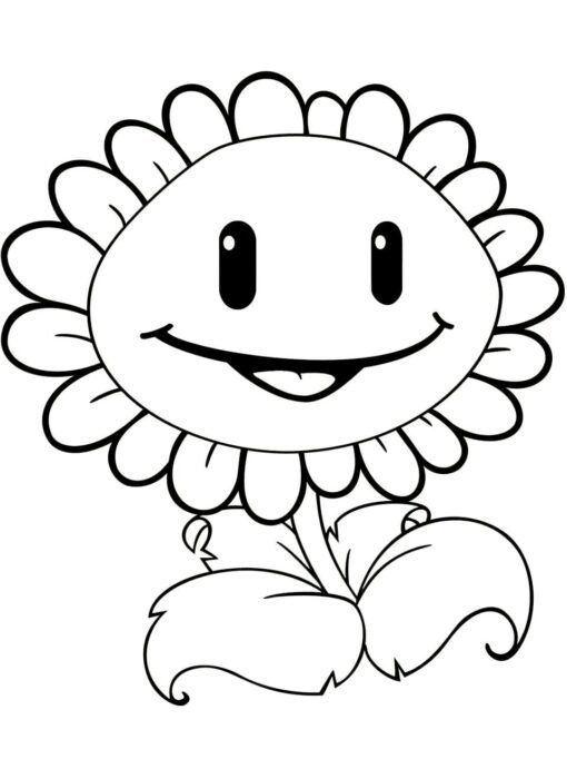 Plants vs Zombies Coloring Pages Printable for Free Download