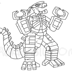 Mechagodzilla Coloring Pages Printable for Free Download