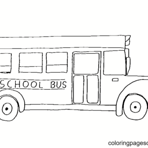 School Bus Coloring Pages Printable for Free Download