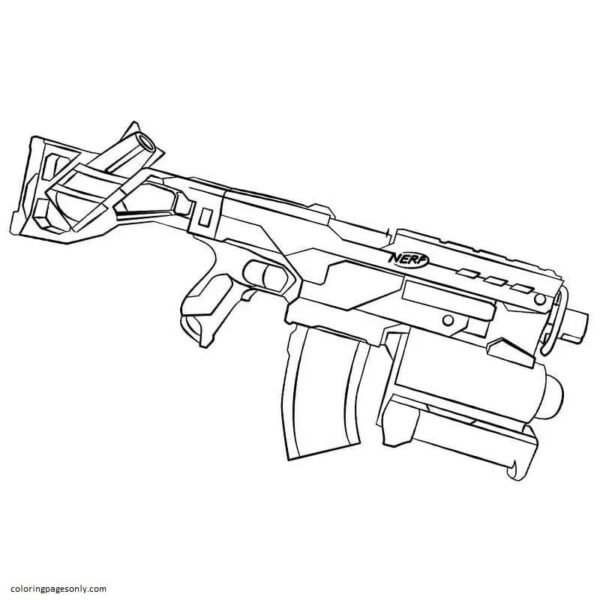 Gun Coloring Pages Printable for Free Download