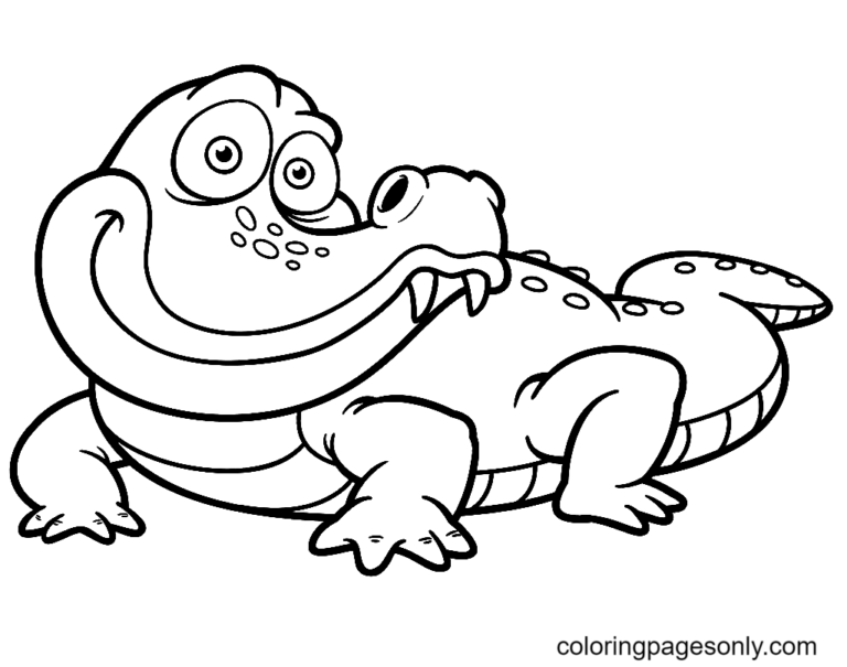 Alligator Coloring Pages Printable for Free Download