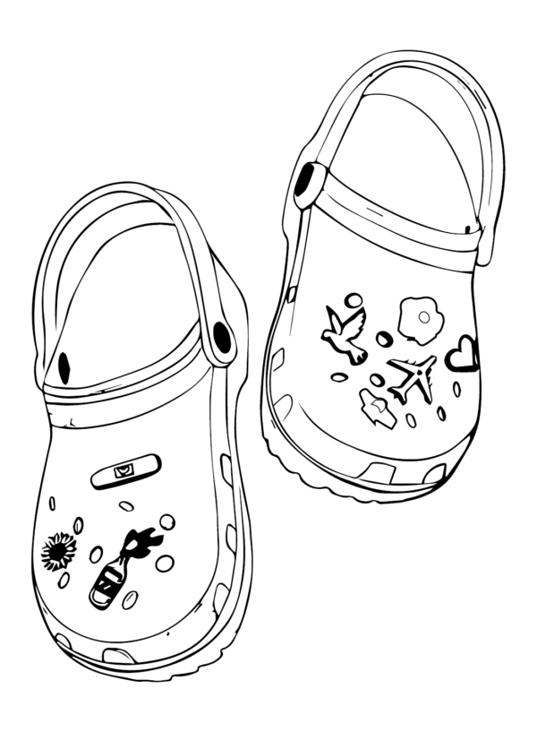 Crocs Coloring Pages Printable for Free Download