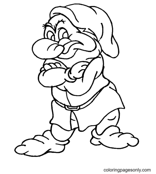 Seven Dwarfs Coloring Pages Printable for Free Download