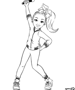 Jojo Siwa Coloring Pages Printable for Free Download