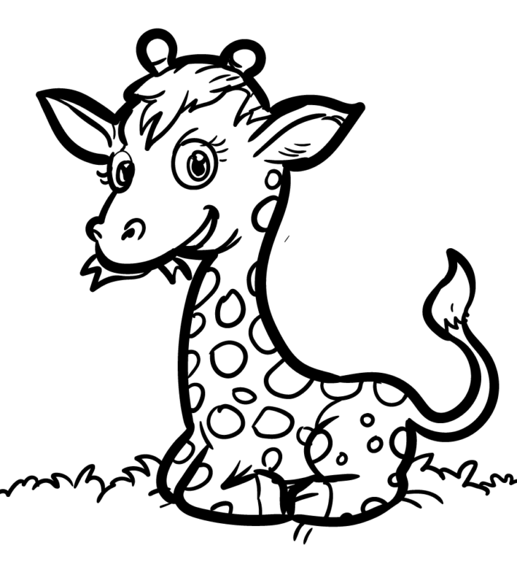 Giraffes Coloring Pages Printable for Free Download