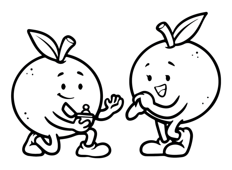 Oranges Coloring Pages Printable for Free Download