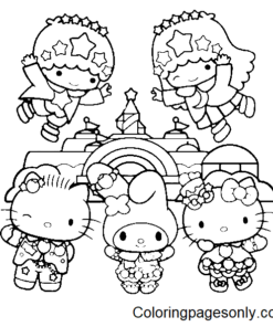 Sanrio Characters Coloring Pages Printable for Free Download