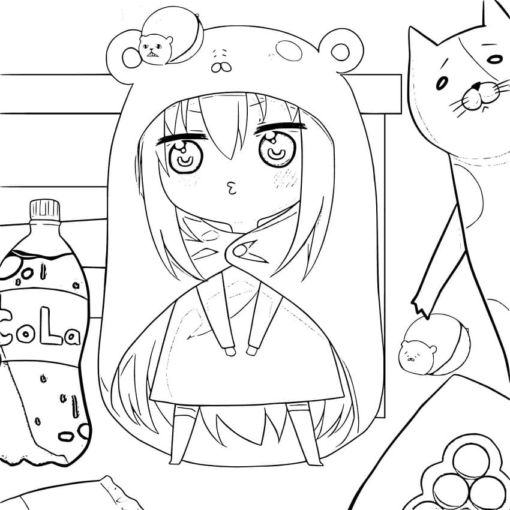 Himouto Umaru-chan Coloring Pages Printable for Free Download