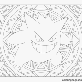 Gengar Coloring Pages Printable for Free Download