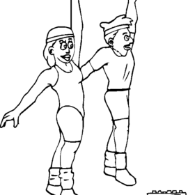 Aerobics Coloring Pages Printable for Free Download