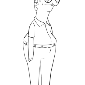 Bob's Burgers Coloring Pages Printable for Free Download