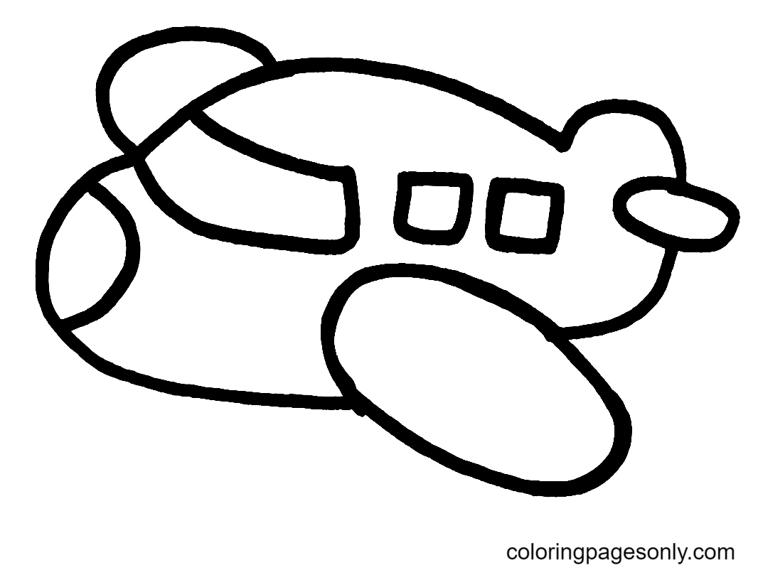 Airplane Coloring Pages Printable for Free Download