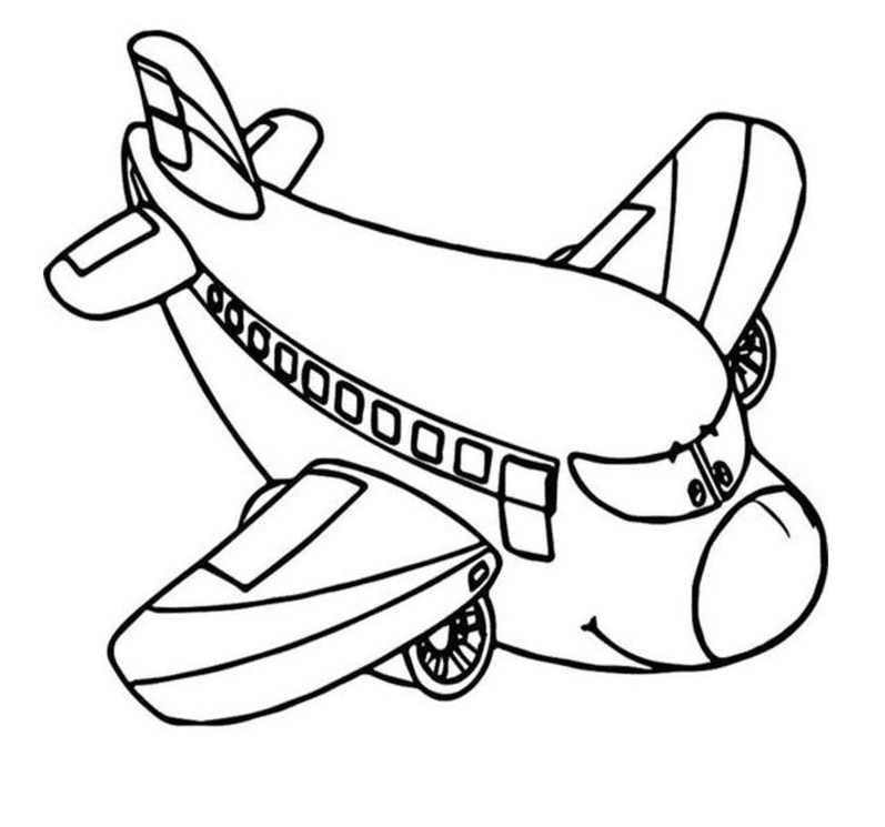 Airplane Coloring Pages for Kids