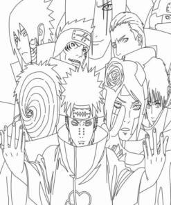 Akatsuki Coloring Pages Printable for Free Download