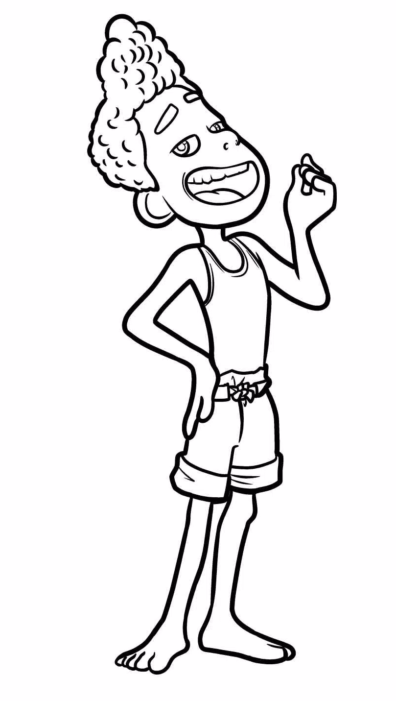 Luca Coloring Pages Printable for Free Download