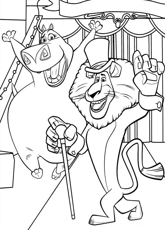 Madagascar Coloring Pages Printable for Free Download