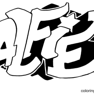 Graffiti Coloring Pages Printable for Free Download