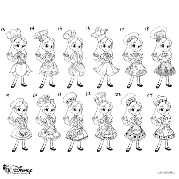 Alice's Wonderland Bakery Coloring Pages Printable for Free Download