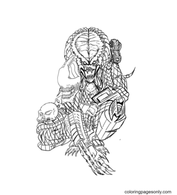 Predator Coloring Pages Printable for Free Download