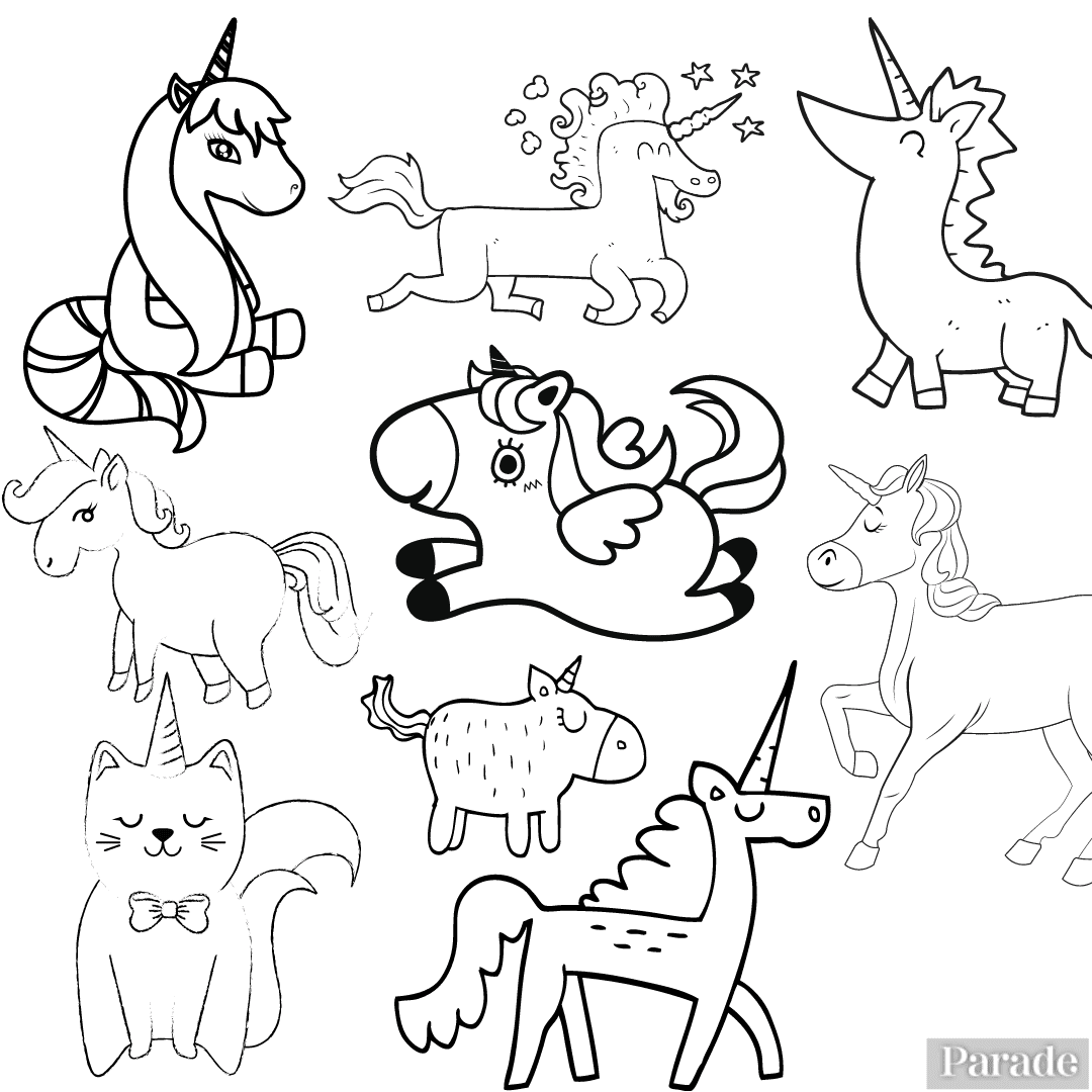Unicorn Coloring Pages Printable for Free Download